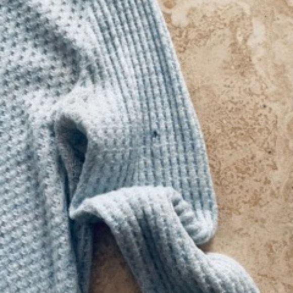 FREE PEOPLE Oversized Blue Tunic Shirt with Slit Sides - XS - Picture 2 of 2